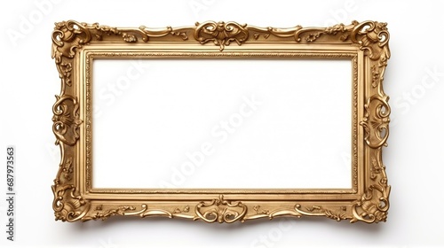 Antique Picture Frame Isolated on the White Background  © Humam