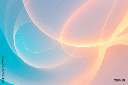 Abstract Blue Orange Background. colorful wavy design wallpaper. creative graphic 2 d illustration. trendy fluid cover with dynamic shapes flow.