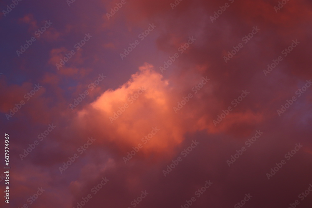 nube en llama, formación de nubes al atardecer, fondo de pantalla, fondos de escritorio
