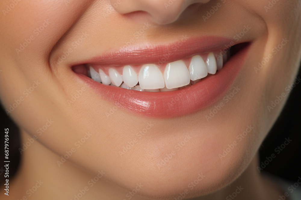 Closeup of healthy smile teeth woman. Detal mouth care. Closeup of healthy smile teeth woman. Detal mouth care.