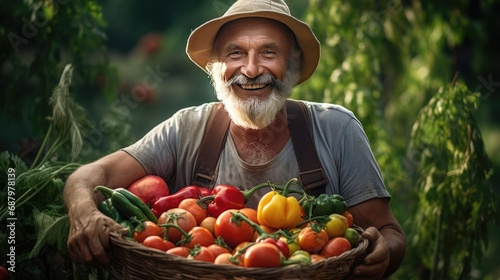 Portrait of an elderly farmer © cherezoff