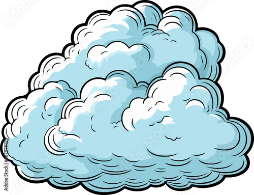 Cloud clipart design illustration