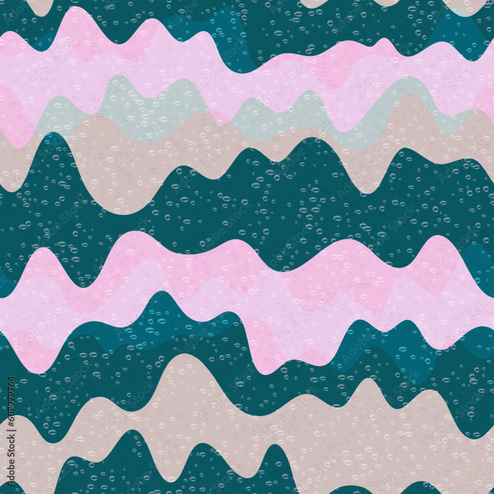 Stylish wave fluid vector seamless pattern. Stylish wave fluid vector seamless pattern.