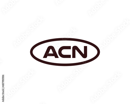 ACN logo design vector template