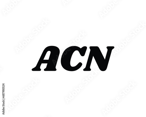 ACN logo design vector template