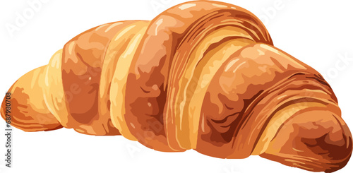 Croissant clipart design illustration