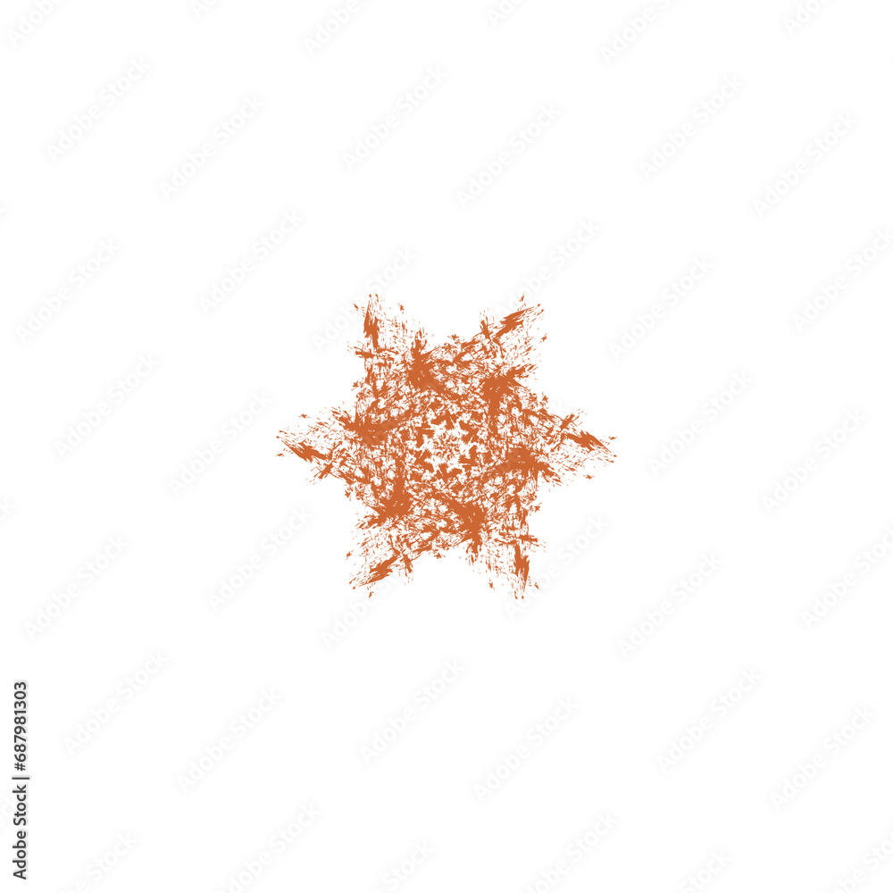 Naklejka premium Christmas snowflake of skin color-5 christmas, santa, holiday, xmas, snowflake, celebration, art, design, winter, snow, decorative, artwork, similar, background, new year, unique, fluffy, magic, new