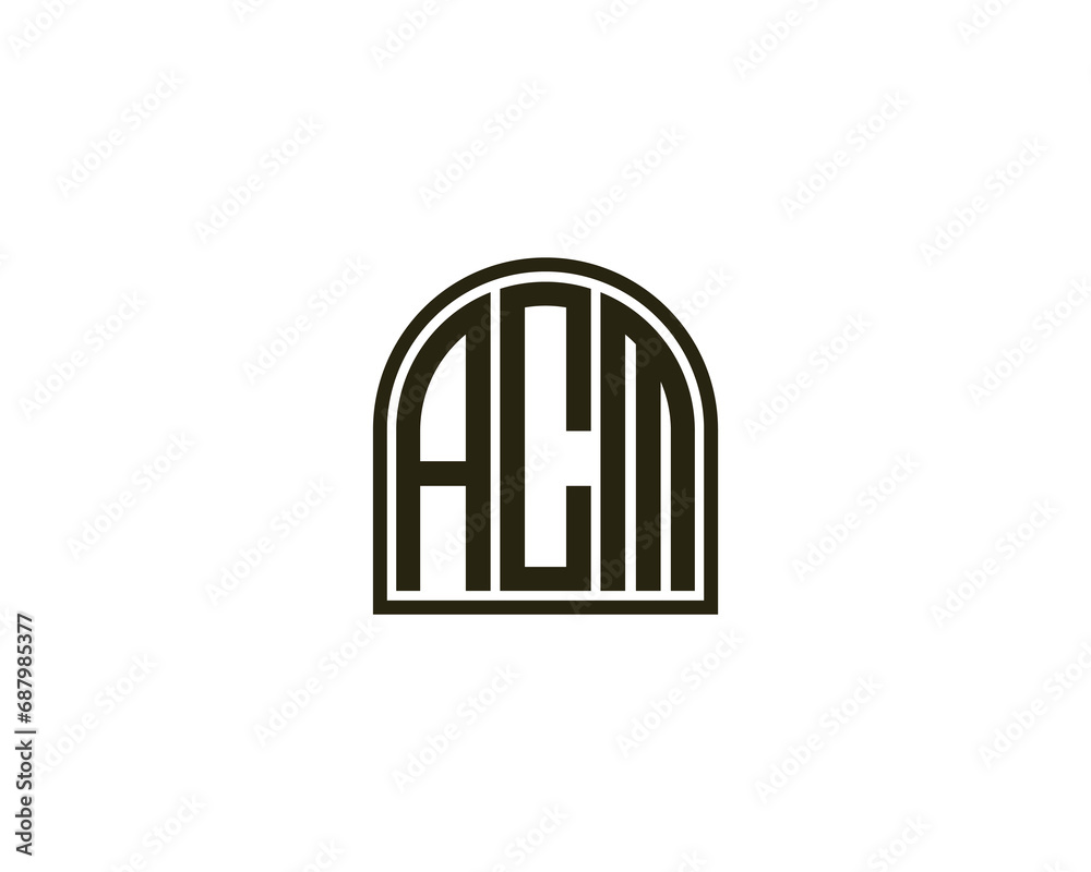 ACM logo design vector template ACM logo design vector template