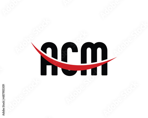 ACM logo design vector template