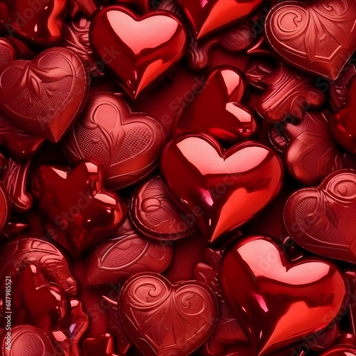 Beautiful Holiday background for Valentine's Day, New Year. Decorative heart background. Abstract template for design flyer