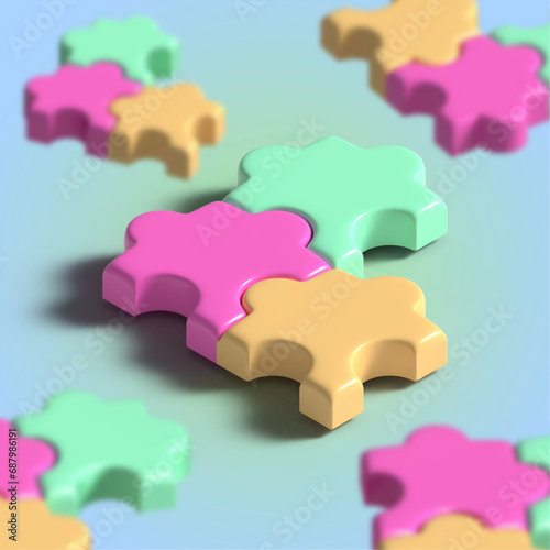 3D Puzzles Background