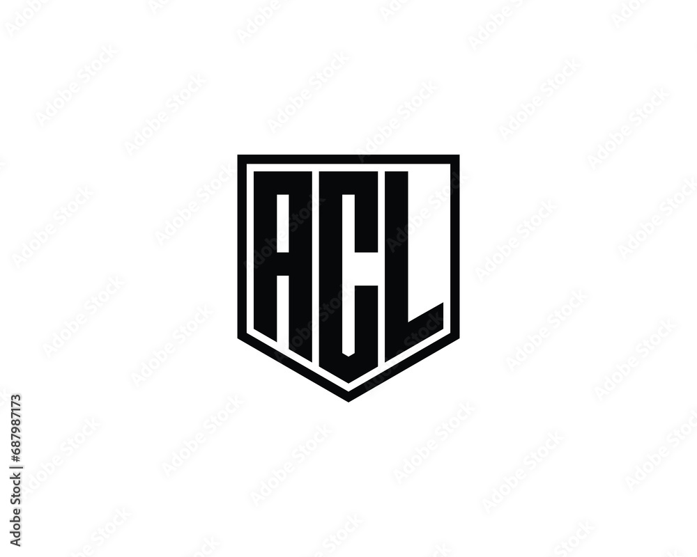ACL logo design vector template