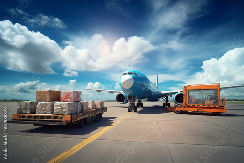 cargo plane on the runway