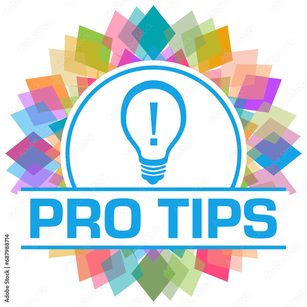 Fotografie Pro Tips  Colorful Squares Floral Circular Text