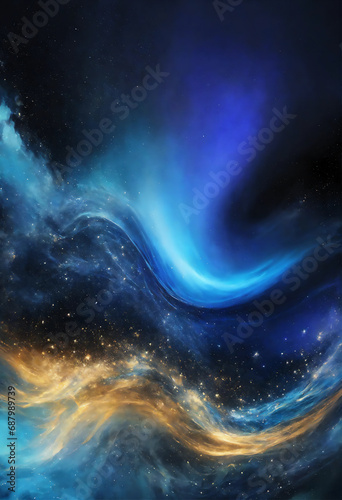 宇宙・銀河・星雲のイメージ　背景画像 © sima-box