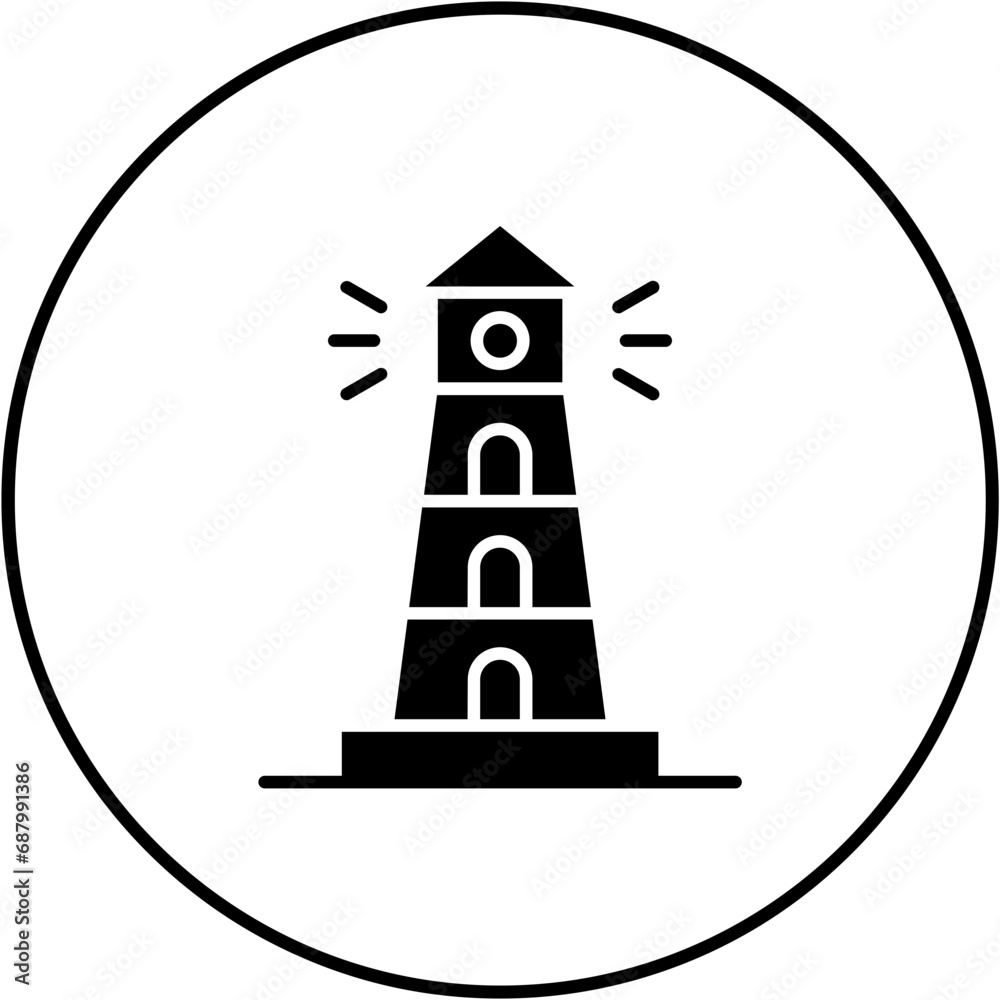 Fototapeta premium Lighthouse Icon