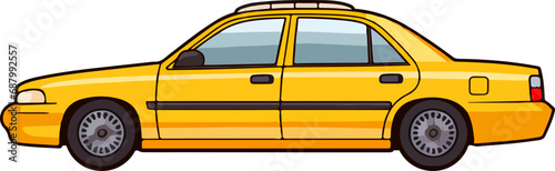 Taxi car clipart design illustration 