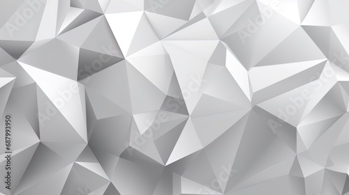 Abstract white and grey background. polygonal art pattern style Geometry texture futuristic