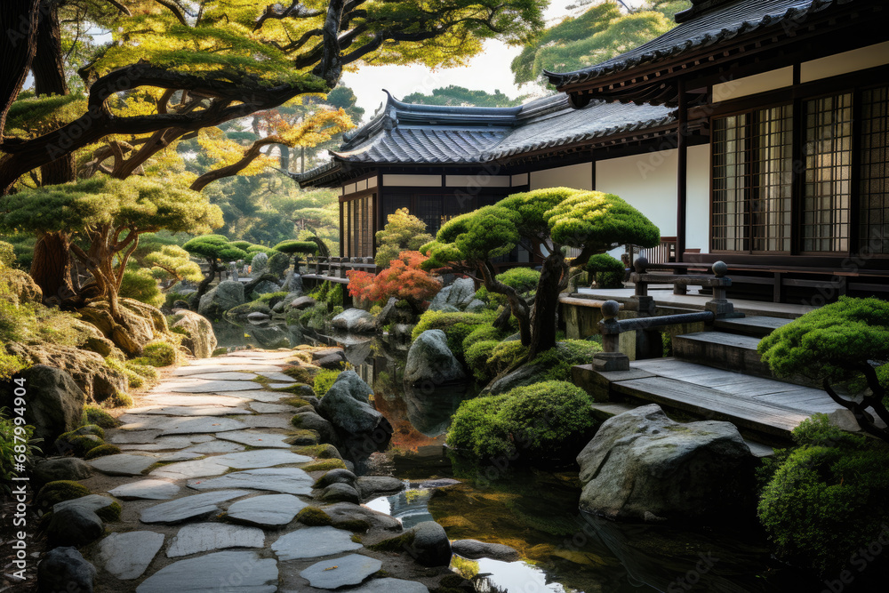 Traditional Japanese Tea Garden