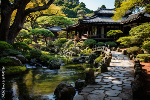 Traditional Japanese Tea Garden © MyPixelArtStudios