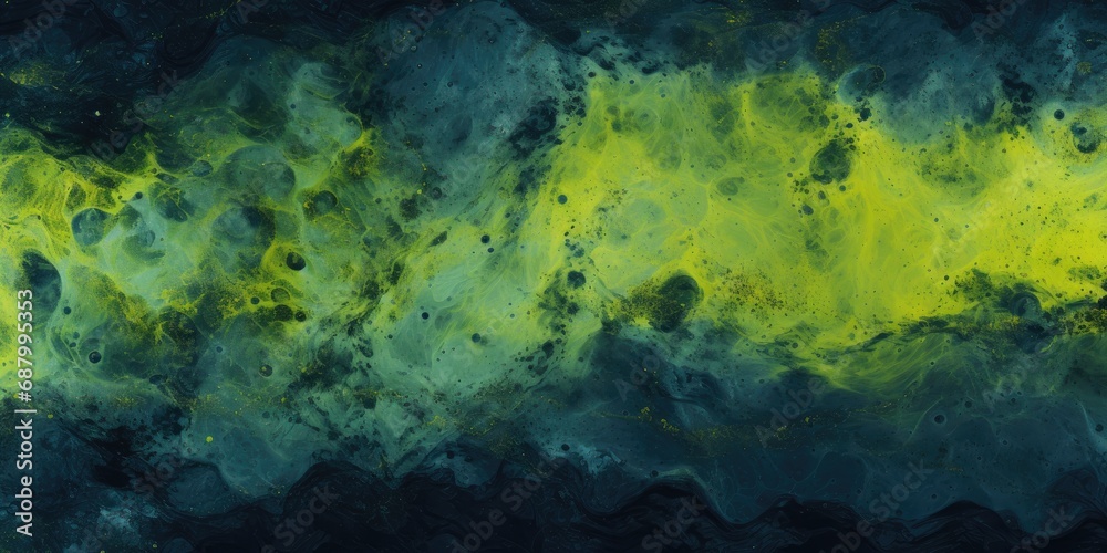 Astral Nomad Voyager Background Style in the Colors: Green and Midnight Blue - Blue Green Wallpaper Astral Space Nomad Voyager Texture created with Generative AI Technology
