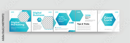 Set of social media instagram carousel for marketing. Instagram carousel template for digital marketing, coaches, institute and multipurpose.
