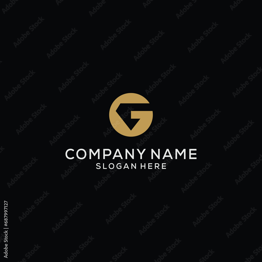 letter G diamond logo design vector letter G diamond logo design vector