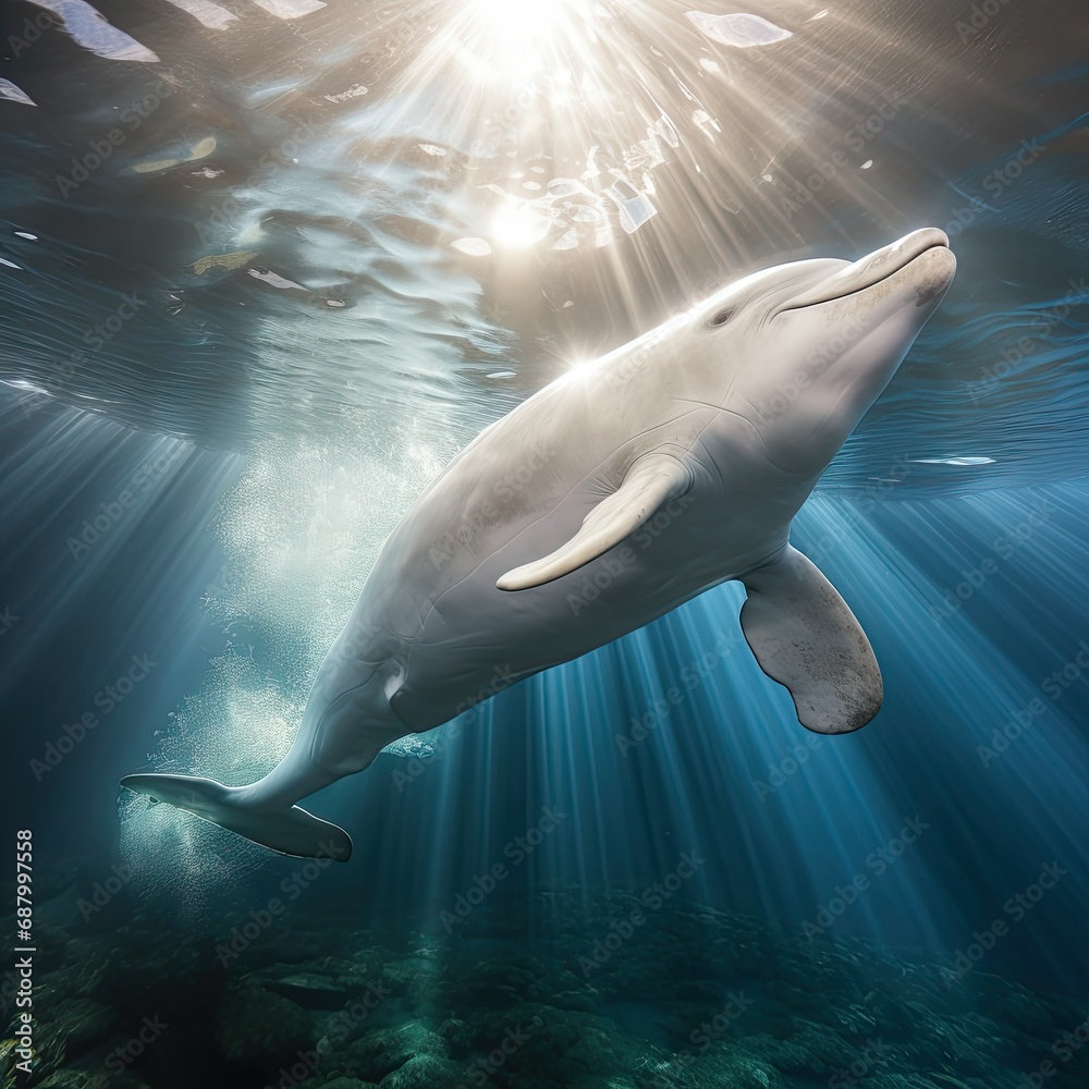 Fototapeta premium Beluga Whale