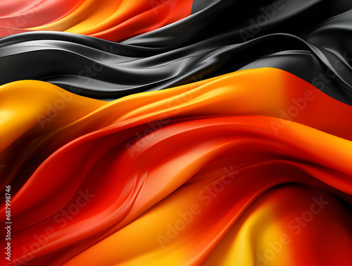 Germany national flag background  Germany flag weaving made by silk cloth fabric  Germany background  ai generated image