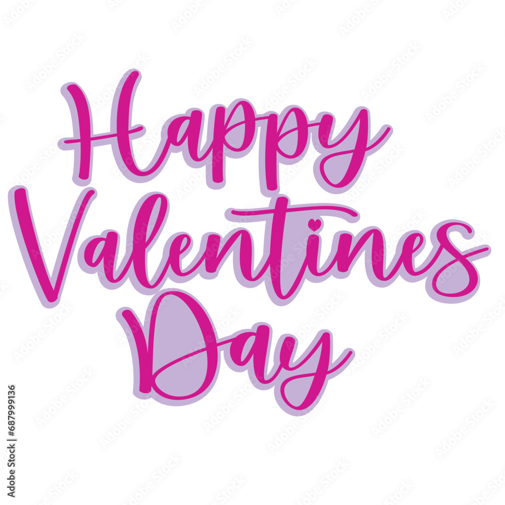 Happy Valentines Day word art