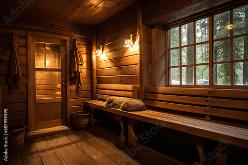  A traditional Finnish sauna experience, complete with löyly rituals, featuring authentic wooden benches, offering both cultural immersion and effective heat therapy.  © Davivd