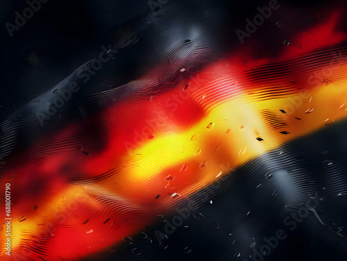 Germany national flag background, Germany flag weaving made by silk cloth fabric, Germany background, ai generated image © Akilmazumder