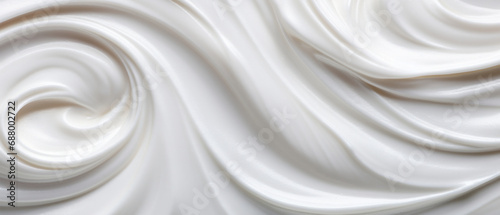 Velvety yogurt texture in detail, epitome of dairy creaminess.