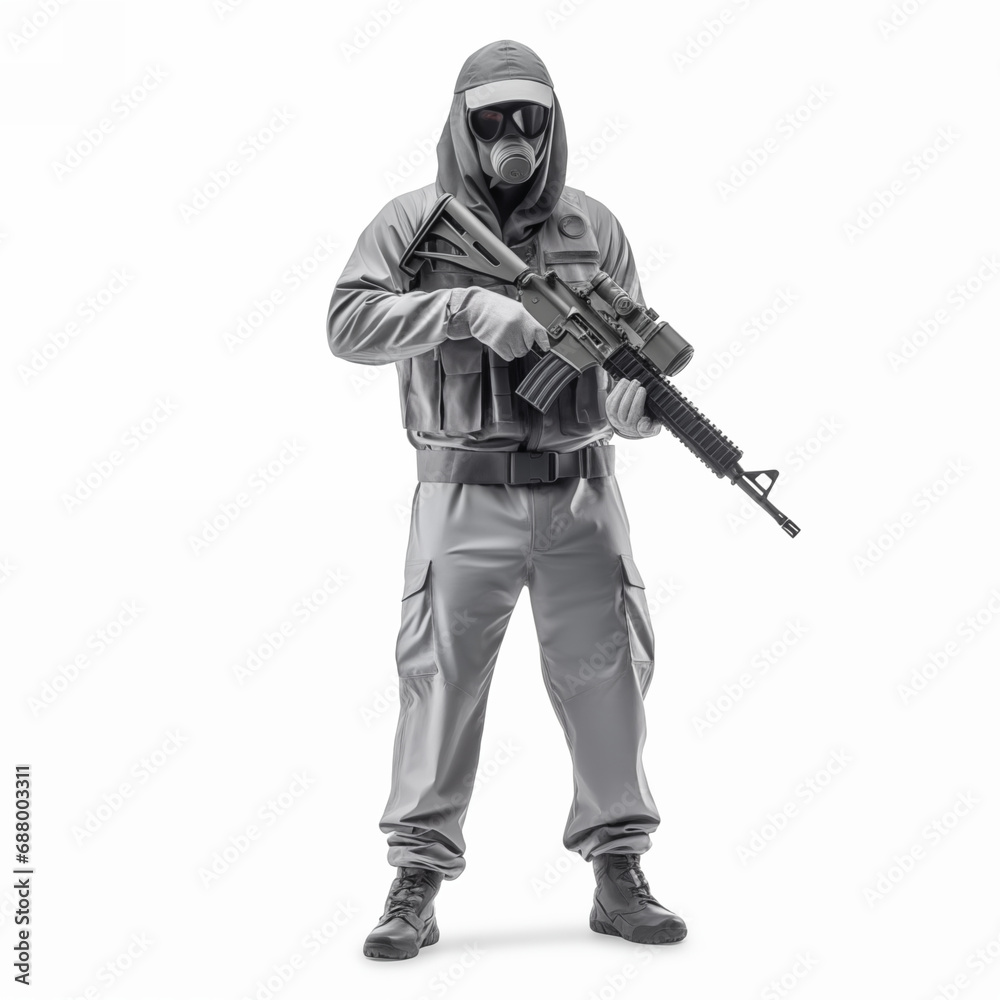 Special forces soldier. Shot in studio. Isolated on white Special forces soldier. Shot in studio. Isolated on white