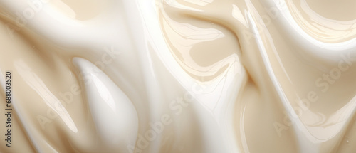 Close-up of creamy texture, smooth and rich.