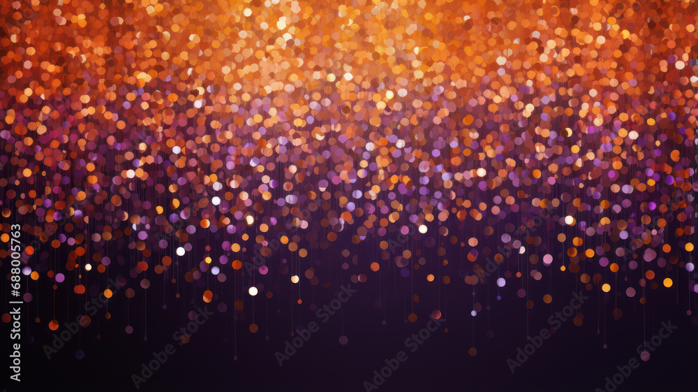 Elegant Sparkles in Light Gold and Purple Background