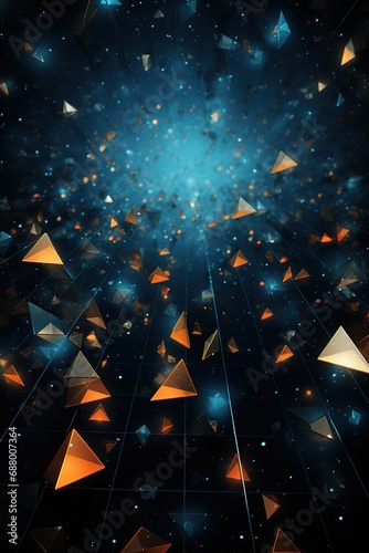 Abstract Triangle Background. 3D Triangles. Modern Wallpaper. Wallpapers for the screen of your phone, tablet, computer.