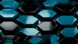 Hexagonal background. Realistic honeycomb texture. Hexagon pattern.