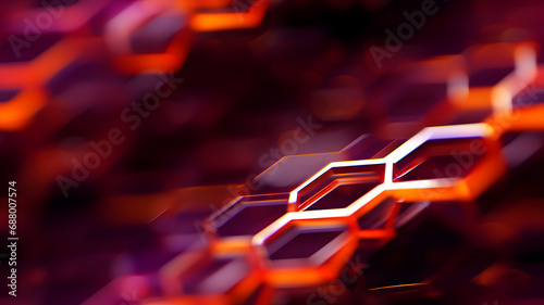 Hexagonal background. Reali...