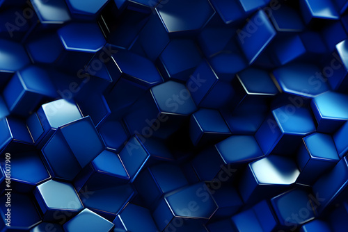 Hexagonal background. Realistic honeycomb texture. Hexagon pattern.