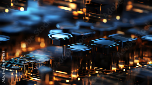 Hexagonal background. Reali...