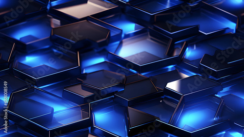 Hexagonal background. Reali...