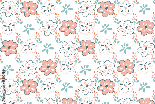 seamless pattern with flowers