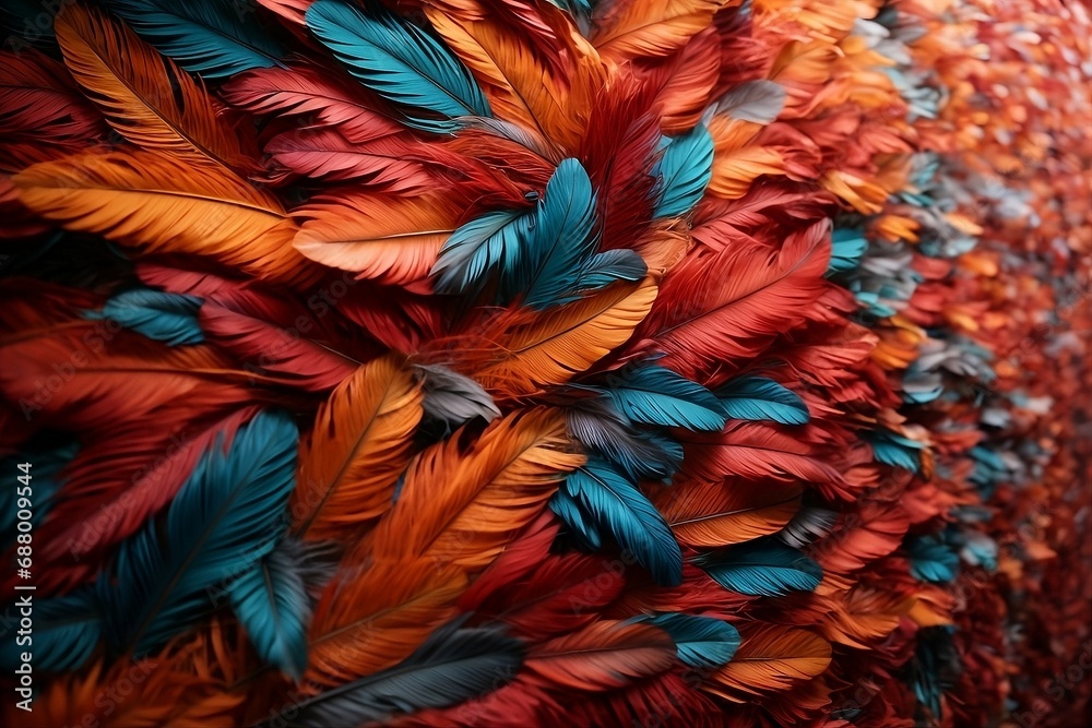 colorful feathers background colorful feathers background