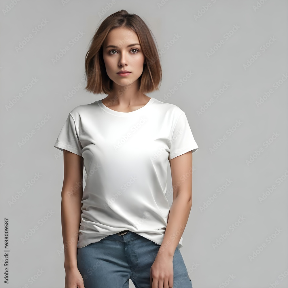 White T-shirt Mockup White T-shirt Mockup