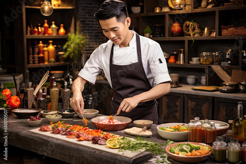 male chef in the kitchen