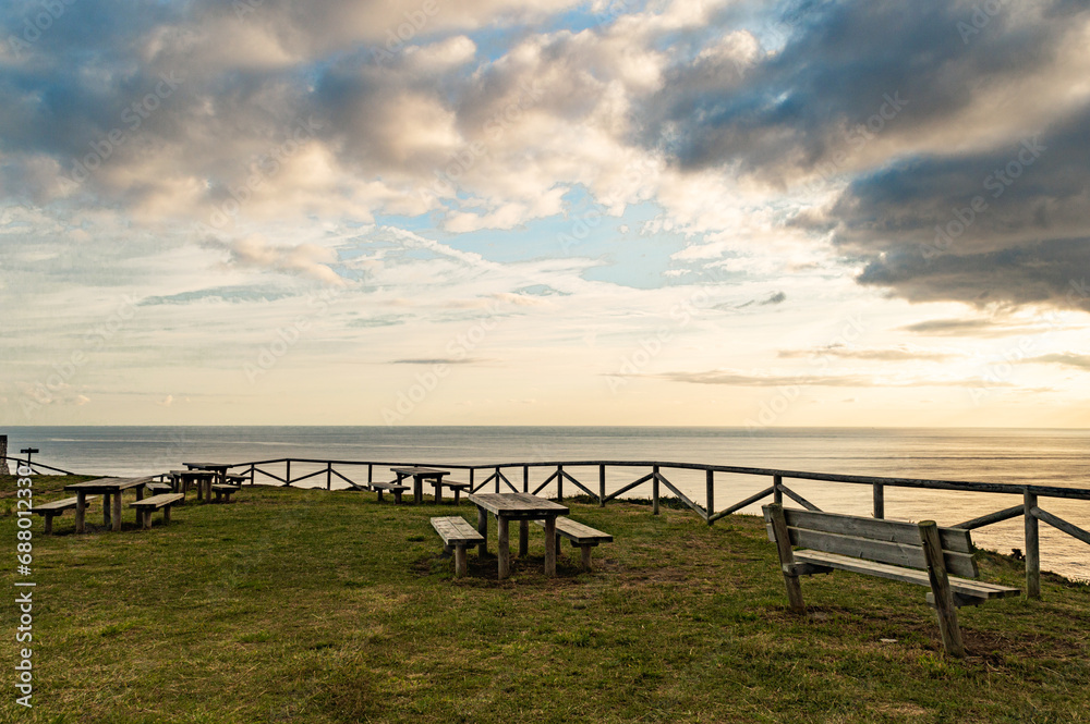 countryside landscape with cloudy sky