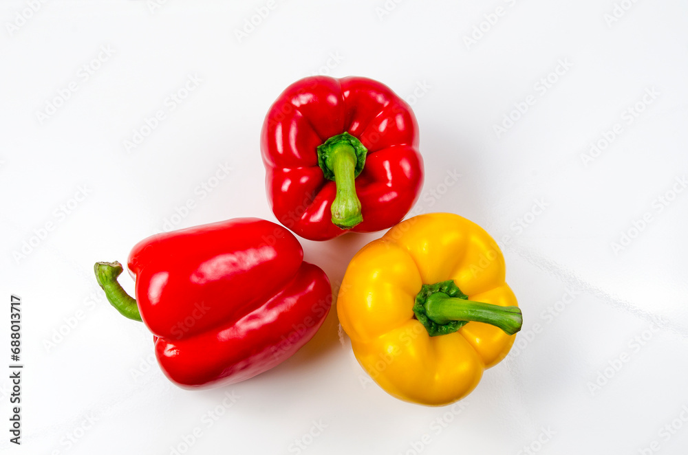 red and yellow peppers red and yellow peppers