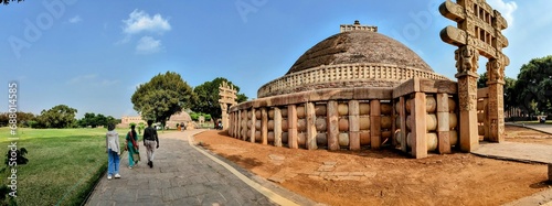 Photography Sanchi Stupa, a UNESCO World Heritage site in India