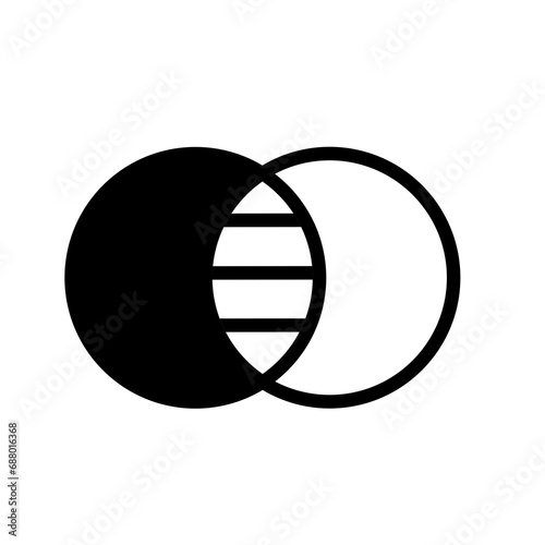 Overlay icon vector with simple design.opacity icon